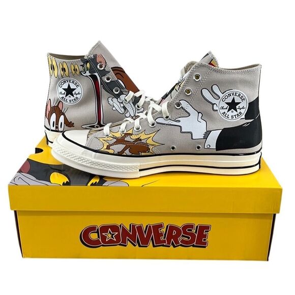 Converse x Tom and Jerry Chuck 70 Limited Edition Hightop Sneakers Shoes Size 13 - Picture 1 of 7